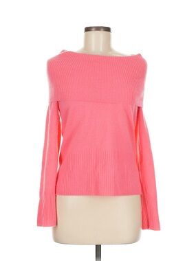 Apt. 9 Off-the-Shoulder Cashmere Sweater in Bright Pink